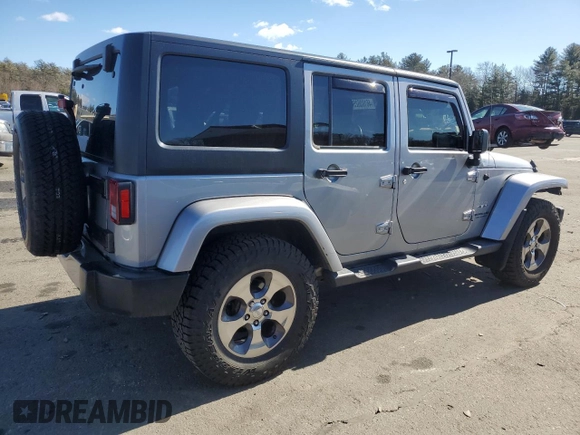 2017 Jeep Wrangler Unlimited Sahara with VIN 1C4BJWEG5HL625065, listed as a Copart auction lot 46103625 with 111,189 mi miles and Salvage Title. Bid and sale history available at carsss.com. Image 3.