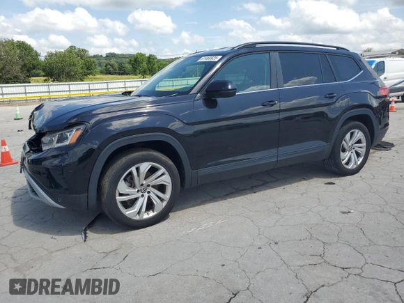 2021 Volkswagen Atlas SE z VIN 1V2HR2CA2MC564468, wystawiony jako Copart lot #61469925 z przebiegiem 69 794 mil mil oraz Szkoda całkowita • Salvage title. Historia ofert i sprzedaży dostępna na DreamBid. Obrazek 1.