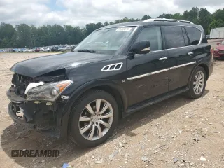 2014 Infiniti QX80 with VIN JN8AZ2NC3E9351436, listed as a Copart auction lot 57958875 with 171,607 mi miles and Salvage title. Bid and sale history available at DreamBid. Image 1.