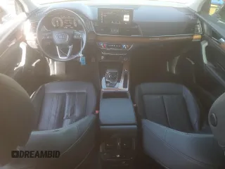 2021 Audi Q5 Premium Plus with VIN WA1BAAFYXM2015246, listed as a Copart auction lot 61257785 with 61,407 mi miles and Salvage title. Bid and sale history available at DreamBid. Image 8.
