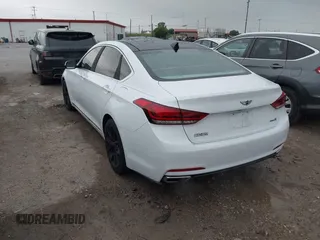 2015 Hyundai Genesis 3.8L with VIN KMHGN4JEXFU045316, listed as a IAAI auction lot 42111986 with 139,349 mi miles. Bid and sale history available at carsss.com. Image 3.