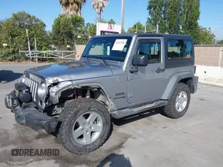 2018 Jeep Wrangler Sport S with VIN 1C4GJWAG9JL931235, listed as a IAAI auction lot 42417596 with 93,635 mi miles and . Bid and sale history available at DreamBid. Image 17.
