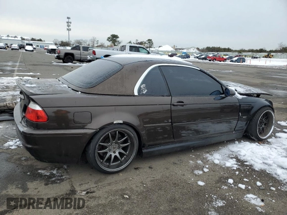 2002 BMW 3 Series M3 with VIN WBSBR93472EX24204, listed as a Copart auction lot 44896205 with 117,184 mi miles and Salvage Title. Bid and sale history available at carsss.com. Image 3.