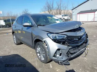 2023 Buick Encore GX Essence with VIN KL4MMGSLXPB134593, listed as a IAAI auction lot 41787948 with 6,923 mi miles and . Bid and sale history available at DreamBid. Image 1.