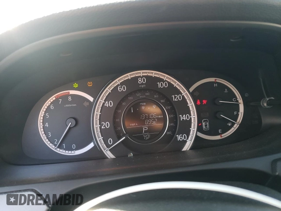 2013 Honda Accord LX z VIN 1HGCR2F39DA264948, wystawiony jako Copart lot #56367715 z przebiegiem 137 106 mil mil oraz Szkoda całkowita • Salvage title. Historia ofert i sprzedaży dostępna na DreamBid. Obrazek 9.