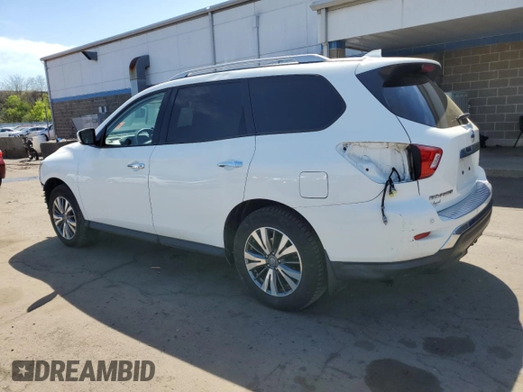 2020 Nissan Pathfinder S with VIN 5N1DR2AM9LC635284, listed as a Copart auction lot 54777075 with 74,406 mi miles and Salvage title. Bid and sale history available at DreamBid. Image 2.