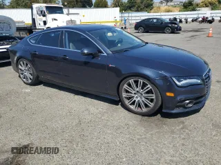2012 Audi A7 Prestige with VIN WAU3GAFC8CN169767, listed as a Copart auction lot 64520035 with 123,538 mi miles and Salvage title. Bid and sale history available at DreamBid. Image 4.