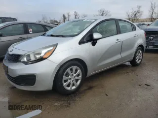 2013 Kia Rio LX with VIN KNADM4A38D6141095, listed as a Copart auction lot 43831634 with 142,267 mi miles and Salvage Title. Bid and sale history available at carsss.com. Image 1.