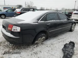 2005 Audi A8 L with VIN WAUML44E05N014638, listed as a Copart auction lot 42141715 with 153,216 mi miles and Clean Title. Bid and sale history available at carsss.com. Image 3.