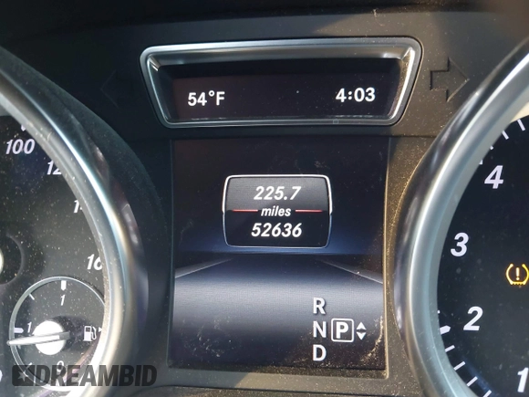 2015 Mercedes-Benz M 350 with VIN 4JGDA5JB1FA452999, listed as a IAAI auction lot 41100935 with 52,636 mi miles and . Bid and sale history available at DreamBid. Image 15.