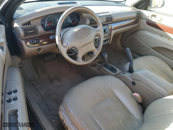 2001 Chrysler Sebring LXi with VIN 1C3EL55U21N706854, listed as a Copart auction lot 84853204 with 58,086 mi miles and Clean Title. Bid and sale history available at carsss.com. Image 8.