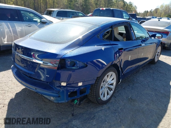 2017 Tesla Model S 60 with VIN 5YJSA1E19HF186227, listed as a IAAI auction lot 41888015 with 105,510 mi miles and . Bid and sale history available at DreamBid. Image 4.