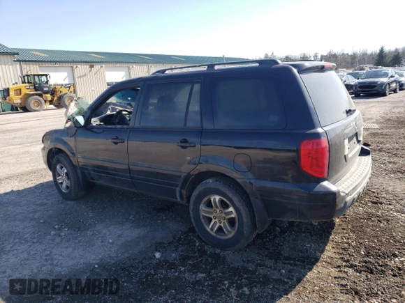 2005 Honda Pilot EX-L with VIN 5FNYF185X5B061839, listed as a Copart auction lot 48666595 with 0 mi miles and Salvage Title. Bid and sale history available at carsss.com. Image 2.