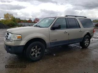 2007 Ford Expedition EL SSV with VIN 1FMFK16577LA61041, listed as a Copart auction lot 76007634 with 228,250 mi miles and Salvage Title. Bid and sale history available at carsss.com. Image 1.