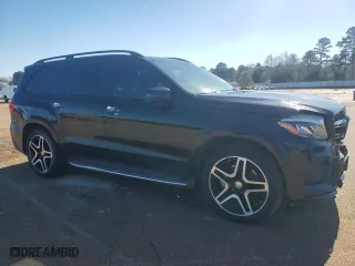 2017 Mercedes-Benz GLS with VIN 4JGDF7DE9HA781083, listed as a Copart auction lot 42383855 with 130,120 mi miles and Salvage Title. Bid and sale history available at carsss.com. Image 4.