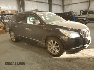 2015 Buick Enclave Premium with VIN 5GAKVCKD9FJ388989, listed as a Copart auction lot 42258895 with 124,483 mi miles and Salvage Title. Bid and sale history available at DreamBid. Image 4.