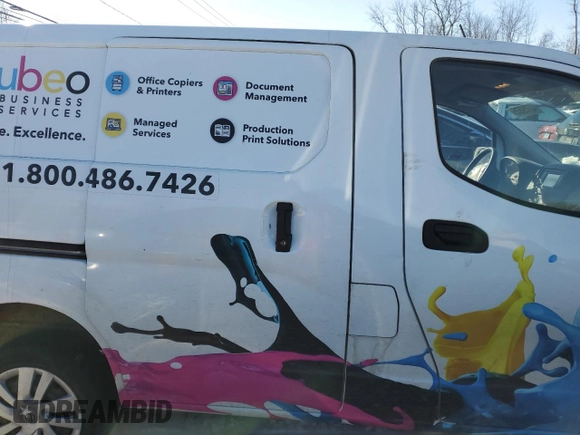 2019 Nissan NV200 S with VIN 3N6CM0KN9KK697218, listed as a Copart auction lot 61312095 with 111,543 mi miles and Salvage title. Bid and sale history available at DreamBid. Image 10.
