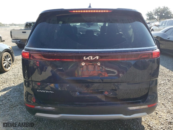 2023 Kia Carnival LX with VIN KNDNB4H32P6213996, listed as a Copart auction lot 72354174 with 45,946 mi miles and Non Repairable. Bid and sale history available at carsss.com. Image 6.