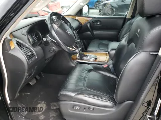 2014 Infiniti QX80 with VIN JN8AZ2NF3E9551761, listed as a Copart auction lot 83954674 with 165,388 mi miles and Salvage Title. Bid and sale history available at DreamBid. Image 7.