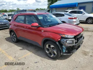 2022 Hyundai Venue SEL with VIN KMHRC8A37NU153413, listed as a Copart auction lot 58733005 with 15,365 mi miles and Salvage title. Bid and sale history available at DreamBid. Image 4.