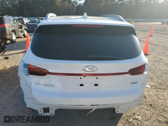 2022 Hyundai Santa Fe Calligraphy with VIN 5NMS54AL1NH441458, listed as a Copart auction lot 84465554 with 42,150 mi miles and Salvage Title. Bid and sale history available at carsss.com. Image 6.