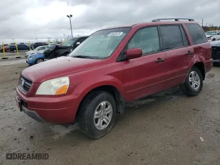 2005 Honda Pilot EX-L with NAVI with VIN 2HKYF18785H568676, listed as a Copart auction lot 49453425 with 0 mi miles and Salvage Title. Bid and sale history available at carsss.com. Image 1.