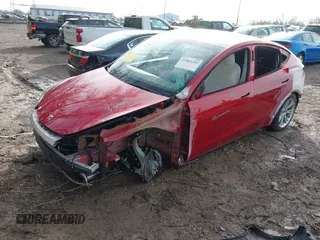 2021 Tesla Model Y Long Range with VIN 5YJYGDEE3MF212845, listed as a IAAI auction lot 41864260 with 43,451 mi miles. Bid and sale history available at carsss.com. Image 24.