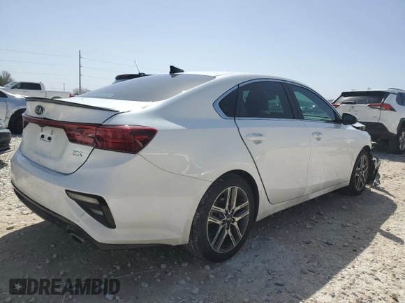 2021 Kia Forte EX with VIN 3KPF54AD6ME323017, listed as a Copart auction lot 47829575 with 43,467 mi miles and Salvage Title. Bid and sale history available at DreamBid. Image 3.