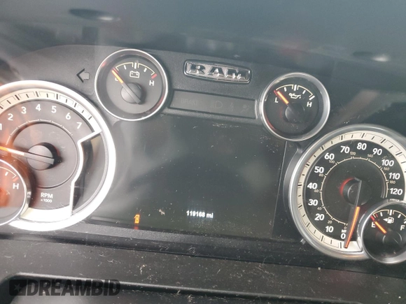 2015 Ram 1500 Big Horn z VIN 1C6RR7LT6FS745030, wystawiony jako Copart lot #58216985 z przebiegiem 119 168 mil mil oraz Szkoda całkowita • Salvage title. Historia ofert i sprzedaży dostępna na DreamBid. Obrazek 9.