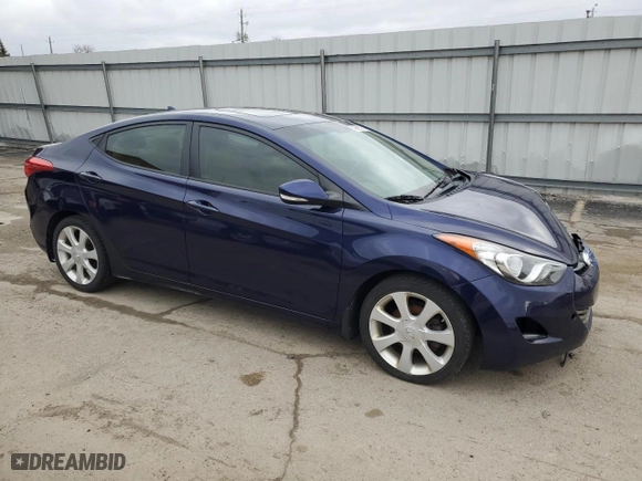 2013 Hyundai Elantra GLS with VIN 5NPDH4AE8DH225996, listed as a Copart auction lot 49893525 with 118,792 mi miles and Salvage Title. Bid and sale history available at carsss.com. Image 4.
