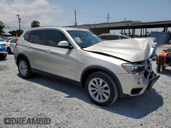 2017 BMW X3 sDrive28i with VIN 5UXWZ7C30H0V92699, listed as a Copart auction lot 56203265 with 101,328 mi miles and Salvage Title. Bid and sale history available at DreamBid. Image 4.