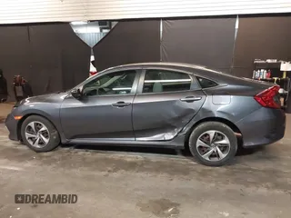 2020 Honda Civic Sedan LX with VIN 2HGFC2F65LH525081, listed as a IAAI auction lot 41803577 with 49,321 mi miles. Bid and sale history available at carsss.com. Image 15.