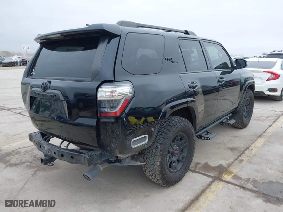 2019 Toyota 4Runner SR5 with VIN JTEBU5JR6K5725188, listed as a IAAI auction lot 41387925 with 96,544 mi miles. Bid and sale history available at carsss.com. Image 4.