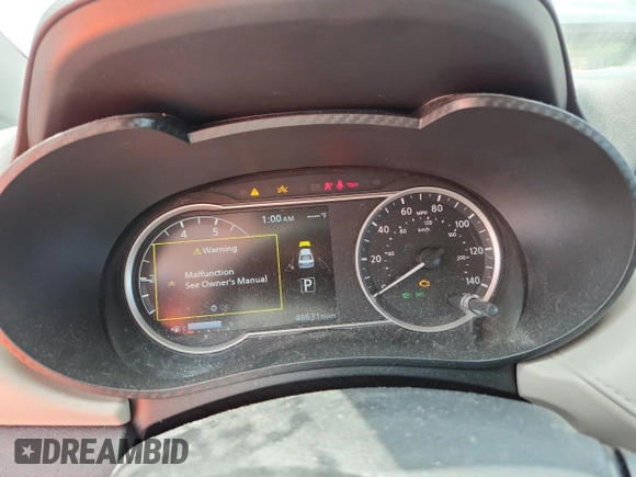 2021 Nissan Versa SV with VIN 3N1CN8EVXML881853, listed as a Copart auction lot 60497165 with 48,631 mi miles and Clean title. Bid and sale history available at DreamBid. Image 9.