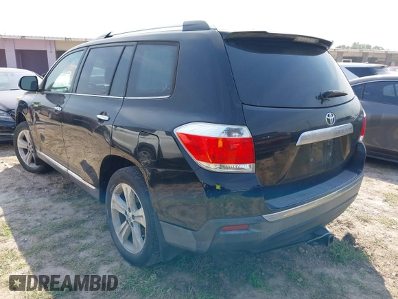 2012 Toyota Highlander Limited with VIN 5TDYK3EH7CS053065, listed as a IAAI auction lot 41929306 with 180,017 mi miles and . Bid and sale history available at DreamBid. Image 3.