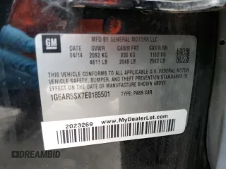 2014 Cadillac CTS Luxury RWD with VIN 1G6AR5SX7E0185501, listed as a Copart auction lot 44341465 with 112,931 mi miles and Salvage Title. Bid and sale history available at carsss.com. Image 13.