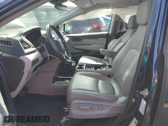 2020 Honda Odyssey EX-L with VIN 5FNRL6H7XLB044239, listed as a Copart auction lot 51140925 with 106,702 mi miles and Salvage Title. Bid and sale history available at carsss.com. Image 7.