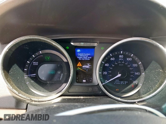 2012 Hyundai Sonata Hybrid z VIN KMHEC4A45CA056676, wystawiony jako Copart lot #59771345 z przebiegiem 200 353 mil mil oraz Czysty tytuł • Clean title. Historia ofert i sprzedaży dostępna na DreamBid. Obrazek 9.