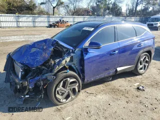 2024 Hyundai Tucson Limited with VIN 5NMJECDEXRH331307, listed as a Copart auction lot 49979605 with 16,501 mi miles and Salvage Title. Bid and sale history available at carsss.com. Image 1.