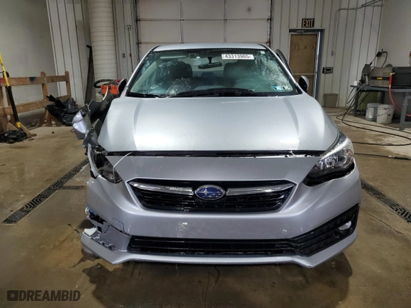2020 Subaru Impreza Premium with VIN 4S3GKAV66L3606031, listed as a Copart auction lot 43313905 with 51,579 mi miles and Salvage Title. Bid and sale history available at carsss.com. Image 5.