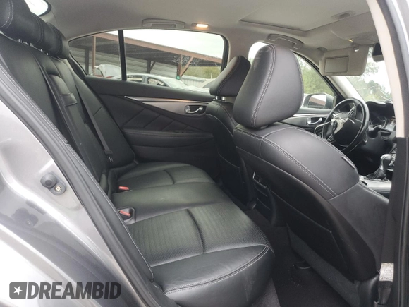 2014 Infiniti Q50 Hybrid Sport with VIN JN1AV7AP2EM690346, listed as a Copart auction lot 79770594 with 114,964 mi miles and Salvage Title. Bid and sale history available at carsss.com. Image 10.