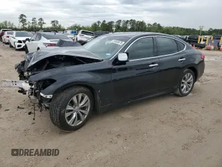 2012 Infiniti M37 with VIN JN1BY1APXCM332241, listed as a Copart auction lot 51083875 with 76,969 mi miles and Salvage Title. Bid and sale history available at carsss.com. Image 1.