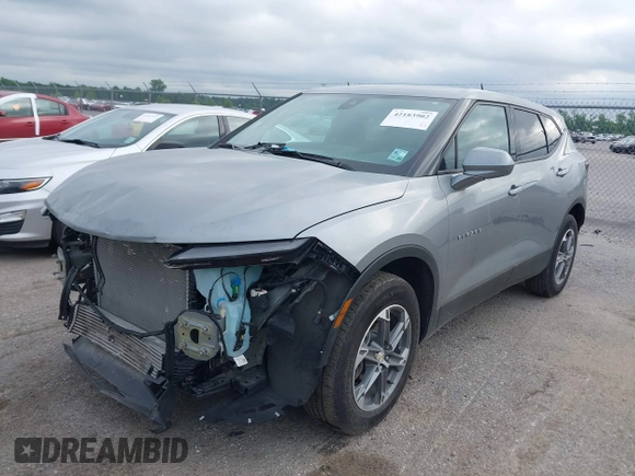 2023 Chevrolet Blazer LT с VIN 3GNKBCR40PS195683, выставлен на аукционе IAAI как лот 42183902 с пробегом 32 552 миль миль и . История ставок и продаж доступна на DreamBid. Изображение 18.