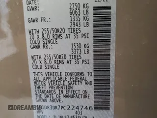 2023 Nissan Pathfinder Platinum with VIN 5N1DR3DK7PC224746, listed as a Copart auction lot 49242495 with 31,442 mi miles and Salvage title. Bid and sale history available at DreamBid. Image 13.