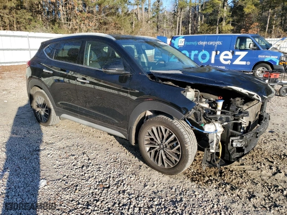 2019 Hyundai Tucson Night with VIN KM8J33AL9KU055365, listed as a Copart auction lot 89280005 with 65,002 mi miles and Salvage Title. Bid and sale history available at carsss.com. Image 4.