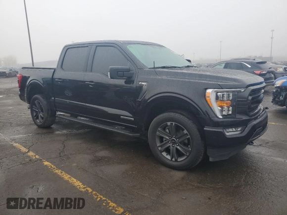 2023 Ford F-150 XL with VIN 1FTFW1ED2PFD30384, listed as a Copart auction lot 55593215 with 21,107 mi miles and Clean title. Bid and sale history available at DreamBid. Image 4.