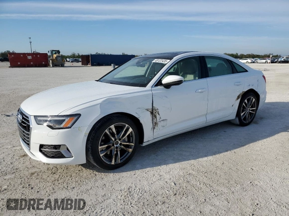 2021 Audi A6 Premium Plus with VIN WAUE8AF24MN031836, listed as a Copart auction lot 48122435 with 9,751 mi miles and Non Repairable. Bid and sale history available at carsss.com. Image 1.