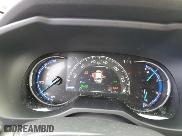 2024 Toyota RAV4 Hybrid XLE Premium with VIN JTMB6RFV4RD151024, listed as a Copart auction lot 46646405 with 3,310 mi miles and Salvage Title. Bid and sale history available at DreamBid. Image 9.