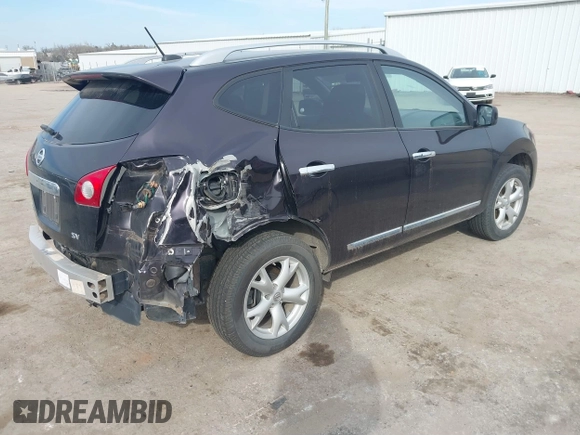2011 Nissan Rogue SV with VIN JN8AS5MT8BW162897, listed as a IAAI auction lot 41799825 with 197,843 mi miles. Bid and sale history available at carsss.com. Image 4.