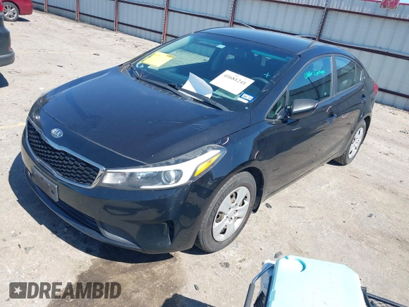 2017 Kia Forte LX with VIN 3KPFK4A70HE041755, listed as a IAAI auction lot 41681241 with 154,949 mi miles. Bid and sale history available at carsss.com. Image 2.